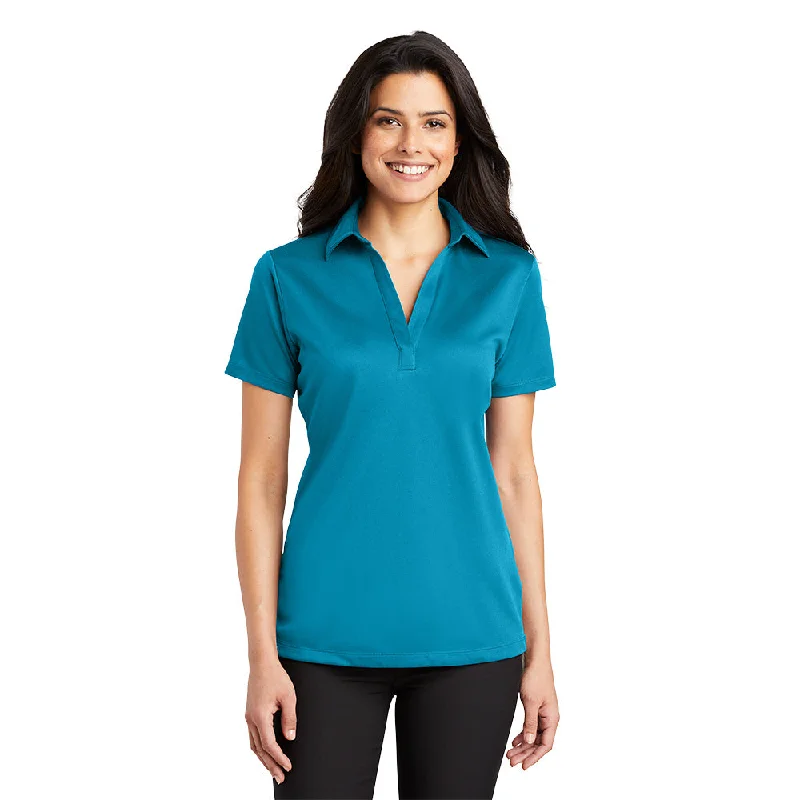 Port Authority L540 Ladies Silk Touch Performance Polo - Parcel Blue