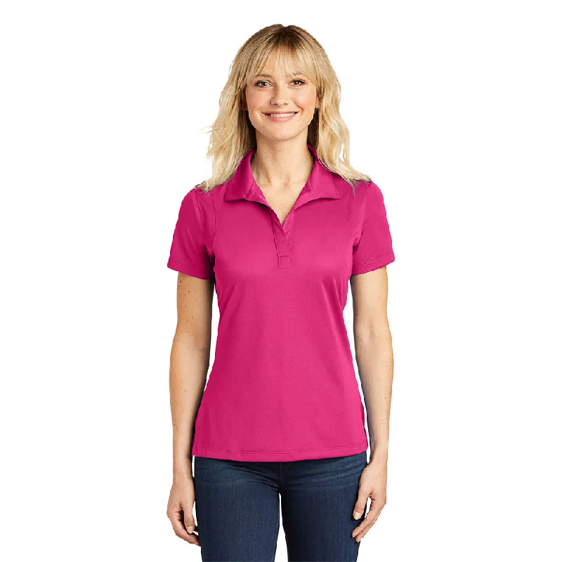 Sport-Tek LST650 Ladies Micropique Sport-Wick Polo - Pink Raspberry