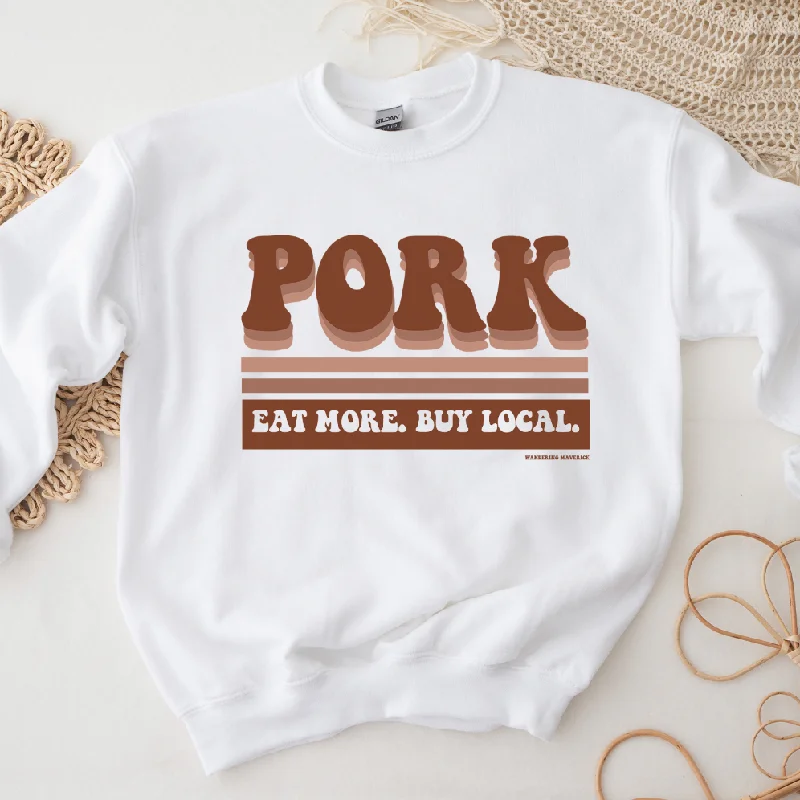 Retro Pork Crewneck (S-3XL) - Multiple Colors!