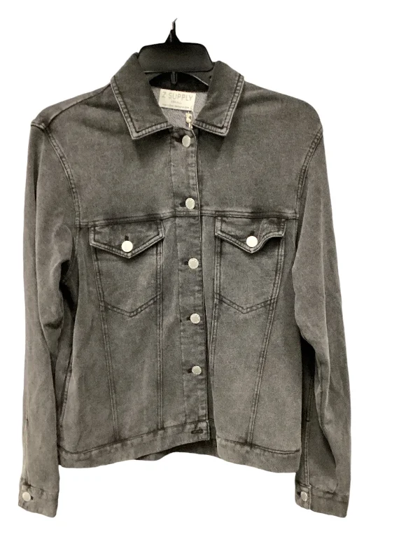 Jacket Shirt By Z Supply In Grey, Size: Xs