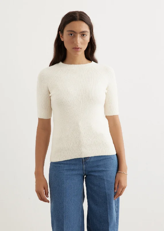 Raglan-Sleeve Terry Knit